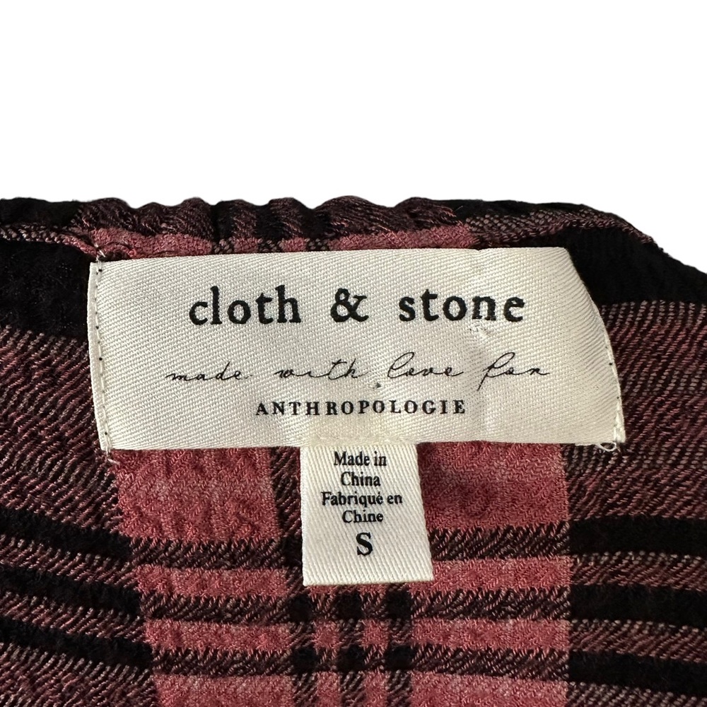 Anthropologie | Cloth & Stone | Daia Plaid Mini Dress Size S‎ *no belt* - Picture 8 of 13